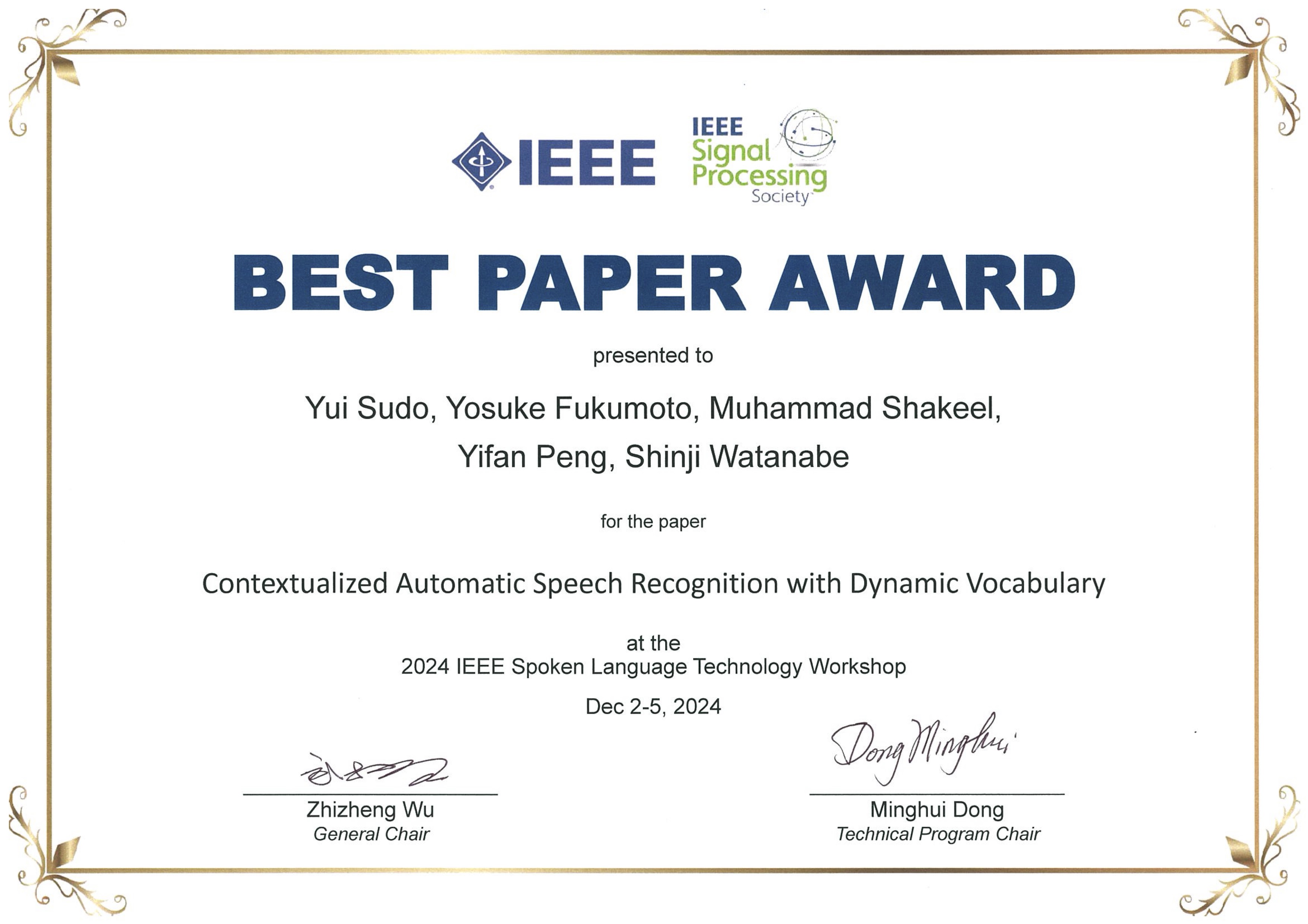 SLT Award